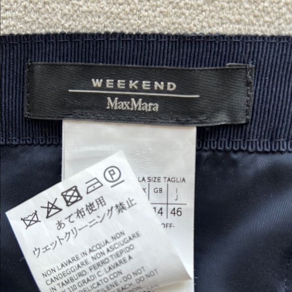 Weekend Max Mara tweed skirt with fringe bottom and silver threads EUC NWOT - Picture 2 of 10